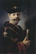 REMBRANDT Harmenszoon van Rijn The Polish Nobleman or Man in Exotic Dress Sweden oil painting artist